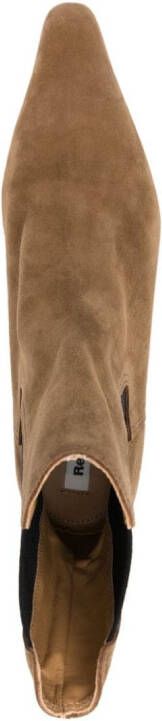 Reike Nen pointed-toe 45mm suede boots Brown