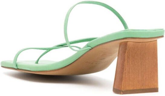 Rejina Pyo Harley square-toe 65mm sandals Green