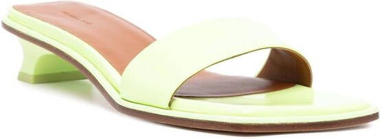 Rejina Pyo Isla patent leather sandals Green
