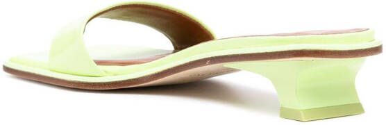 Rejina Pyo Isla patent leather sandals Green