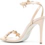 René Caovilla 100mm bow-detail crystal-embellished sandals Gold - Thumbnail 3