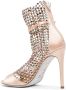 René Caovilla 105mm crystal-embellished mesh sandals Metallic - Thumbnail 3