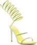 René Caovilla 105mm crystal-embellished spiral sandals Green - Thumbnail 2