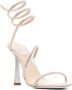 René Caovilla 115mm crystal-embellished wrap-around sandals Neutrals - Thumbnail 2