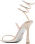 René Caovilla 115mm crystal-embellished wrap-around sandals Neutrals - Thumbnail 3