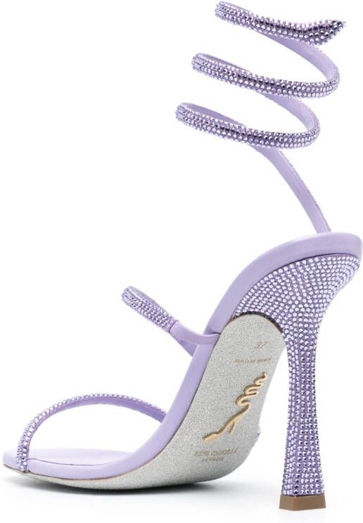 René Caovilla 115mm high-heel sandals Purple