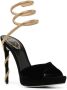 René Caovilla 120mm crystal-embellished sandals Black - Thumbnail 2