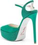 René Caovilla 137mm heeled leather sandals Green - Thumbnail 3