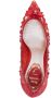 René Caovilla 75mm lace crystal embellished pumps Red - Thumbnail 4