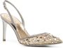 René Caovilla 80mm crystal-embellished leather sandals Gold - Thumbnail 2