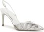 René Caovilla 80mm crystal-embellished pointed-toe pumps Silver - Thumbnail 2