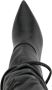 René Caovilla 80mm ruched leather boots Black - Thumbnail 4