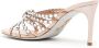 René Caovilla 90mm crystal-embellished leather mules Pink - Thumbnail 3