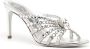 René Caovilla 90mm crystal-embellished leather mules Silver - Thumbnail 2