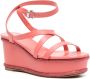 René Caovilla 90mm crystal-embellished wedge sandals Pink - Thumbnail 2