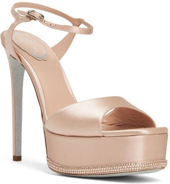 René Caovilla Anastasia 150mm crystal sandals Pink