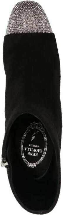 René Caovilla Bonnie 85mm suede boots Black