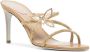 René Caovilla butterfly glitter-strap sandals Gold - Thumbnail 2