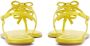 René Caovilla Caterina bow-embellished leather sandals Yellow - Thumbnail 3