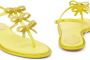 René Caovilla Caterina bow-embellished leather sandals Yellow - Thumbnail 4