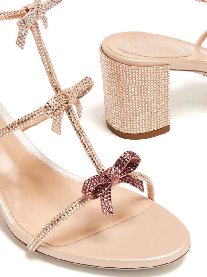 René Caovilla Caterina crystal-embellished sandals Pink