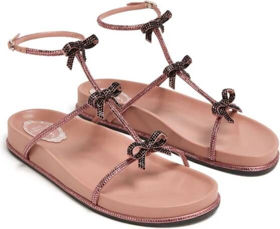 René Caovilla Caterina embellished sandals Pink
