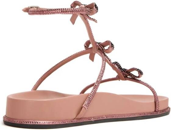 René Caovilla Caterina embellished sandals Pink