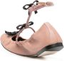 René Caovilla Caterina leather ballerina shoes Neutrals - Thumbnail 3