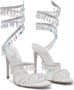 René Caovilla Chandelier 105mm crystal-embellished sandals White - Thumbnail 2