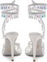 René Caovilla Chandelier 105mm crystal-embellished sandals White - Thumbnail 3