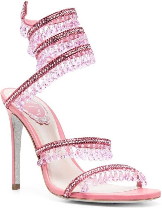 René Caovilla Chandelier 110mm sandals Pink