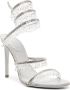 René Caovilla Chandelier 115mm crystal-fringed leather sandals Neutrals - Thumbnail 2