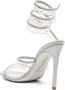 René Caovilla Chandelier 115mm crystal-fringed leather sandals Neutrals - Thumbnail 3