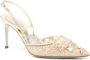 René Caovilla Cinderella 80mm leather sandals Gold - Thumbnail 2
