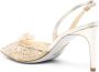 René Caovilla Cinderella 80mm leather sandals Gold - Thumbnail 3