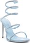René Caovilla Cleo 105mm crystal-embellished sandals Blue - Thumbnail 2