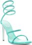 René Caovilla Cleo 105mm crystal sandals Green - Thumbnail 2