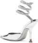 René Caovilla Cleo 105mm leather pumps Silver - Thumbnail 3