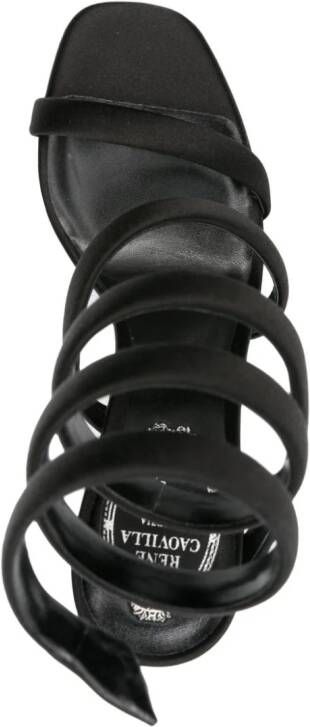 René Caovilla Cleo 105mm leather sandals Black