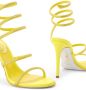 René Caovilla Cleo 105mm leather sandals Yellow - Thumbnail 4