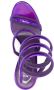 René Caovilla Cleo 110mm metallic-finish sandals Purple - Thumbnail 4