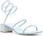 René Caovilla Cleo 40mm crystal-embellished sandals Blue - Thumbnail 2