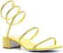 René Caovilla Cleo 40mm rhinestone-embellished sandals Yellow - Thumbnail 2