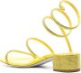 René Caovilla Cleo 40mm rhinestone-embellished sandals Yellow - Thumbnail 3