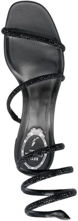 René Caovilla Cleo 50mm leather sandals Black