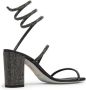 René Caovilla Cleo 80mm crystal-embellished sandals Black - Thumbnail 3