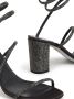 René Caovilla Cleo 80mm crystal-embellished sandals Black - Thumbnail 4