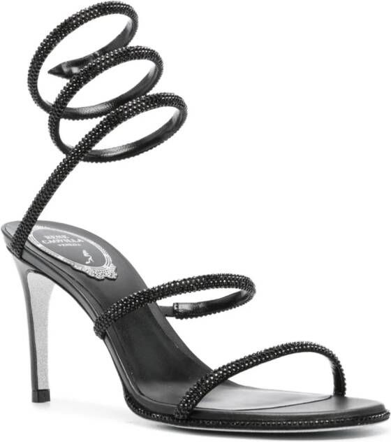 René Caovilla Cleo 90mm ankle-strap sandals Black