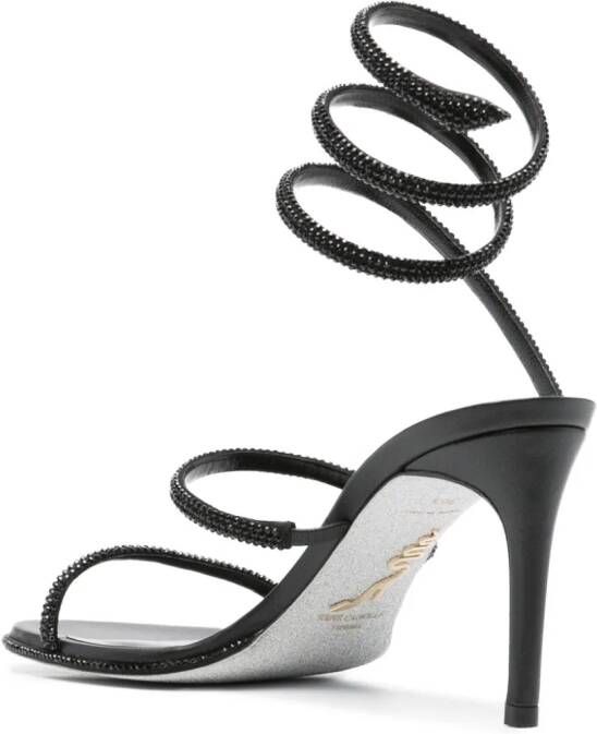 René Caovilla Cleo 90mm ankle-strap sandals Black