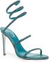 René Caovilla Cleo 95mm crystal-embellished sandals Blue - Thumbnail 2